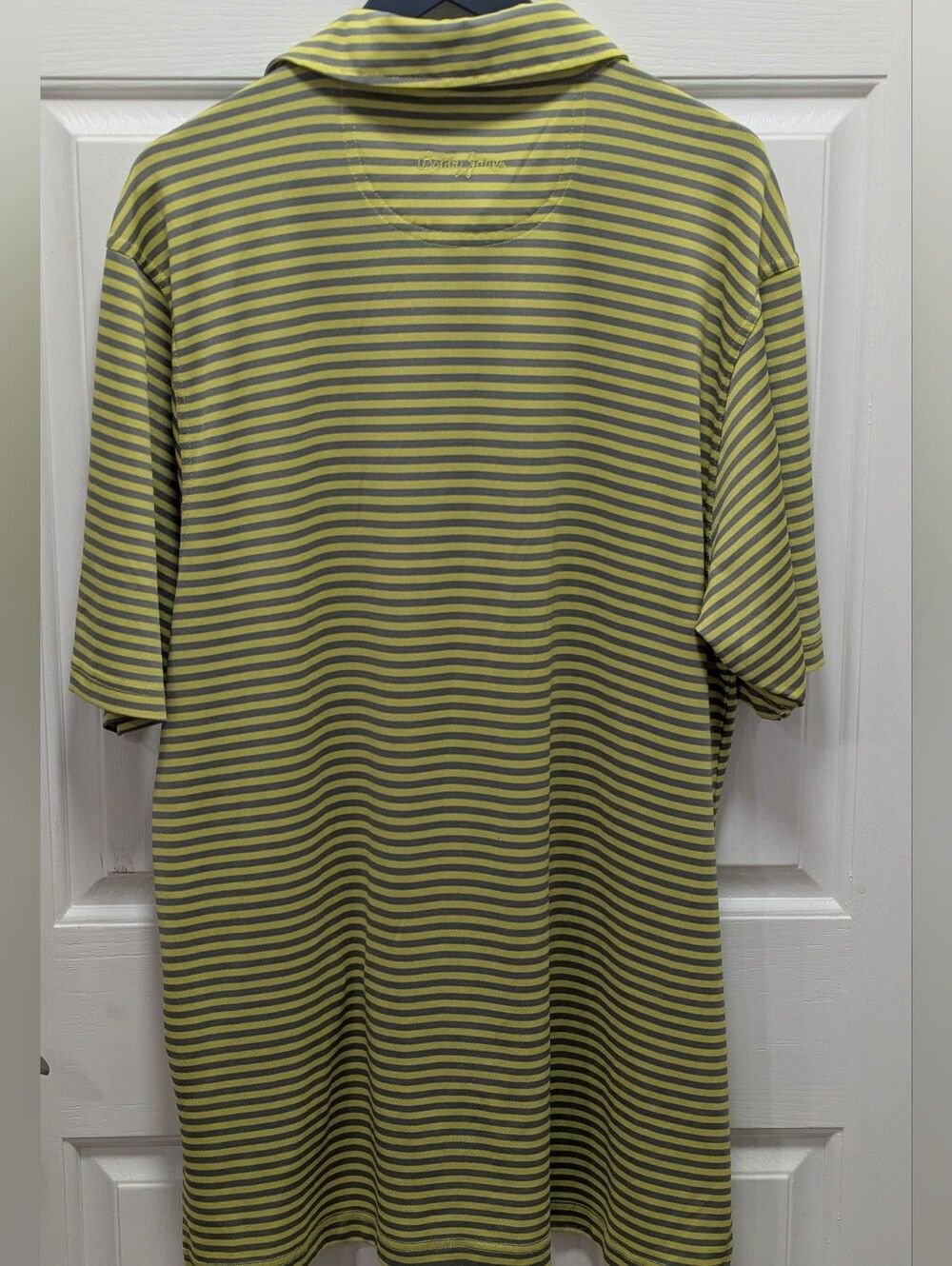 Bobby Jones St Andrews Old Course Performance Golf Polo Striped L - Picture 5 of 5